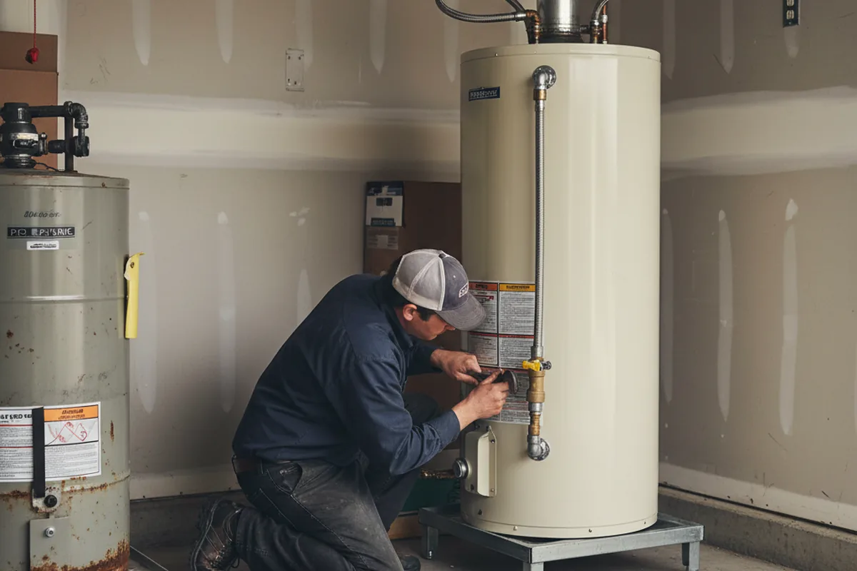 Water heater and shutoff valve replacement in Hazlehurst